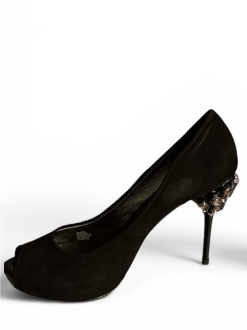 BCBGMaxAzria Black Jeweled Stiletto Pumps